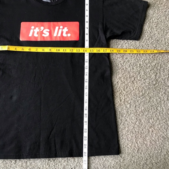 It’s lit T-shirt Sz small black short sleeve - Picture 4 of 5